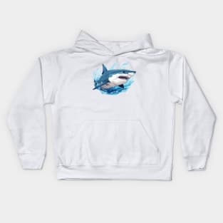 Blue Shark Kids Hoodie